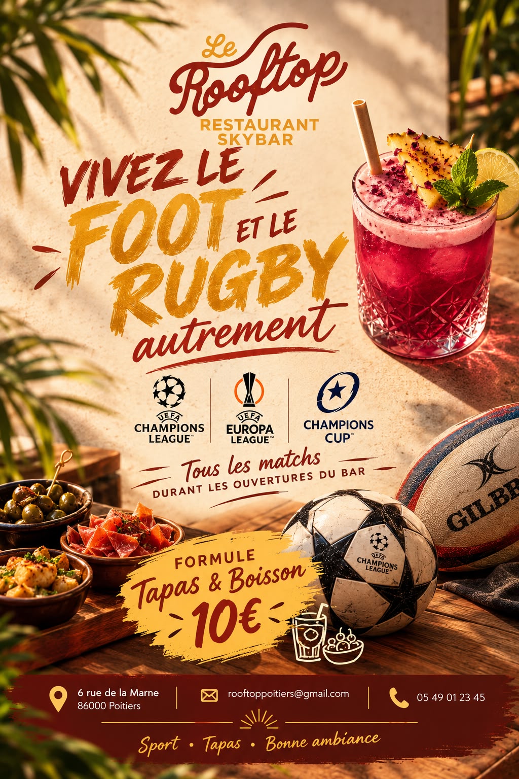 horaires le rooftop poitiers